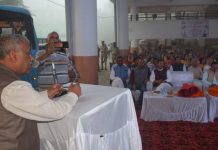 नाहन बस स्टैंड में ऊर्जा मंत्री की अध्यक्षता में आयोजित हुआ नारी को नमन कार्यक्रम