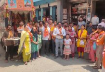 माजरा पहुंची कुल देवी आघ महालक्ष्मी जन आशीर्वाद रथ यात्रा ग्रामीणों ने किया भव्य स्वागत.