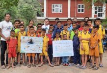 बाल गृह आदर्श बाल निकेतन सिरमौर ने मनाया आठवां अंतर्राष्ट्रीय योग दिवस*_