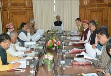 शिमला हिमाचल प्रदेश मंत्रिमंडल के निर्णय