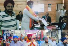 अनिंदर सिंह नॉटी ने किया पहला नामांकन:आजाद उम्मीदवार के तौर पर चुनावी रण में उतरे, भारी संख्या में मौजूद रहे समर्थक