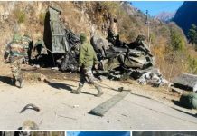 भूतपूर्व सैनिक संगठन पांवटा – शिलाई ने सिक्किम के जेमा में आर्मी के ट्रक खाई में गिरने से हुई 16 जवानों को शाहदत पर जताया गहरा शोक