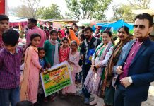 बाल भिक्षावृत्ति व बाल मजदूरी के खिलाफ माँ बालासुंदरी मेला त्रिलोकपुर में विशेष अभियान