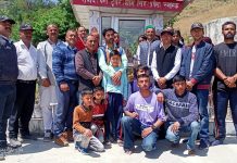 शिलाई के बांदली गांव के राजकीय वरिष्ठ माध्यमिक विद्यालय में मनाया गया शहीद श्याम सिंह का शहीदी दिवस