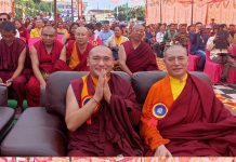 तिब्बती क्लोनी सतौन में कथोक नीमापा मोनेस्ट्री की ओर से पिछले तीस दिनों से चले धार्मिक अनुष्ठान का आज विधिवत् समापन हुआ।