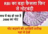 ₹2000 के नोट पर लगी रोक, बैंक से बदलने का मिलेगा मौका, RBI का बड़ा ऐलान