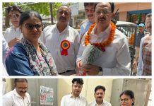 आयुष मंत्री हर्षवर्धन चौहान ने किया राजकीय आयुर्वेदिक अस्पताल के भवन का निरीक्षण