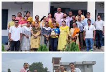 गोरखुवाला मे हैंडबॉल गोल्ड मेडलिस्ट सुमन का स्कूल प्रांगण में जोरदार स्वागत