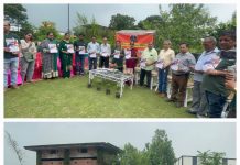 मेरा गांव मेरा देश एक सहारा संस्था के द्वारा सिरमौरी ताल में हुई प्राकृतिक आपदा से हुई त्रासदी में हुए नुकसान के लिए 2 मिनट का मौन भी रखा गया।