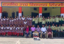 रॉटरी क्लब ने पांवटा साहिब राजकीय उच्च विद्यालय सिरमौरी ताल में भेंट किया कंप्यूटर और प्रिंटर