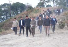 आज धर्मशाला के साथ लगते नरघोटा में टूरिज्म विलेज के लिए भूमि का निरीक्षण किया।