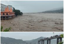 यमुना नदी ने इस समय अपना रौद्र और खौफनाक रूप धारण कर लिया