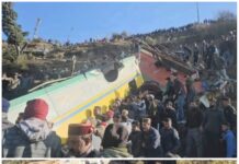 हरिपुरधार में जीत कोच बस दुर्घटना, 7 की मौत, कई घायल