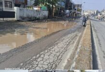 पाँवटा साहिब की सड़कों के जानलेवा खड्डे, चारों ओर लोग परेशान मुख्य सड़क की बदहाल हालत, विभाग बना मूक दर्शक