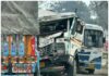 ट्रक–डंपर भिड़ंत में युवक गंभीर Paonta Sahib के यमुनानगर रोड