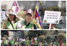 तिब्बती महिला विद्रोह दिवस पर पांवटा साहिब में निकली शांतिपूर्ण रैली