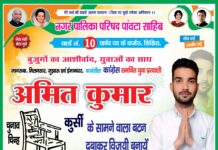 वार्ड नंबर 10 में युवा जोश के साथ उतरे अमित कुमार, चुनाव प्रचार ने पकड़ी रफ्तार