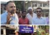 सफाई कर्मचारियों के समर्थन में उतरे मजदूर नेता प्रदीप चौहान और दलित नेता अमित कुमार